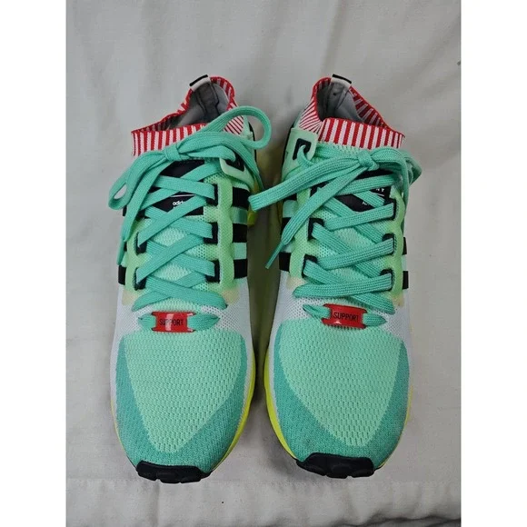 adidas EQT Support RF Primeknit Frozen Green Running Shoes Sneakers Mens Size 10