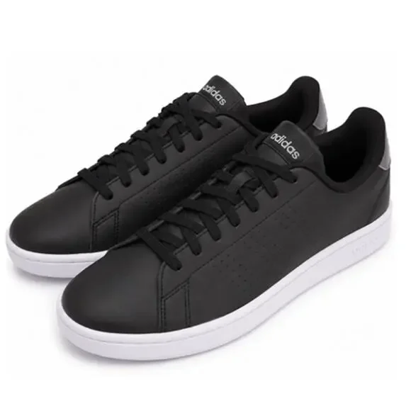Adidas Advantage Base 2.0 Black White Cloudfoam Sneakers Shoes Mens US 8.5 NWOT