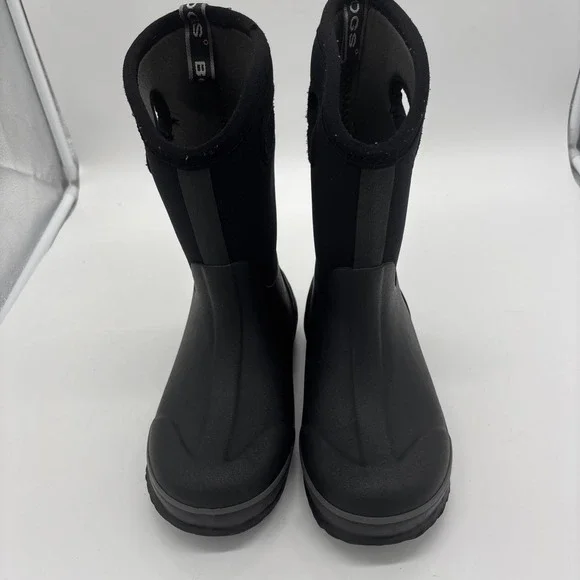 BOGS Classic High Waterproof Insulated Boots Youth Size 3 Black Winter Rain Snow