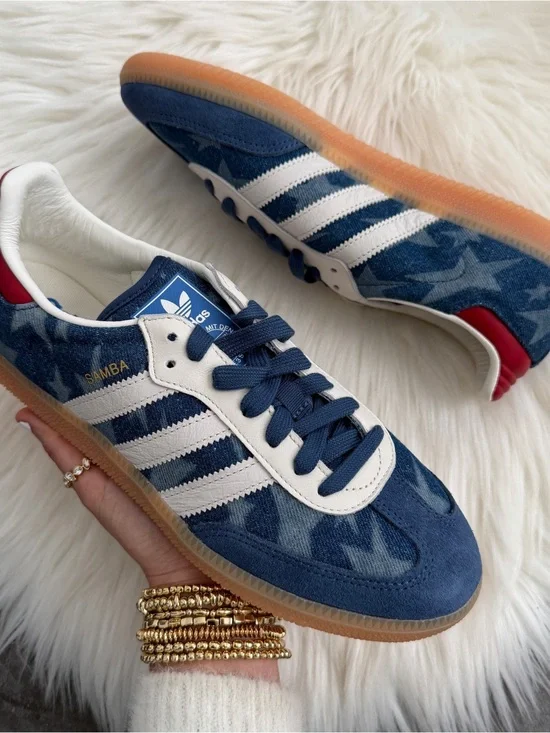 Men’s adidas samba star print sneakers 7.5