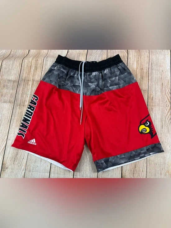Adidas Louisville Cardinals Sample Basketball Shorts Size Large