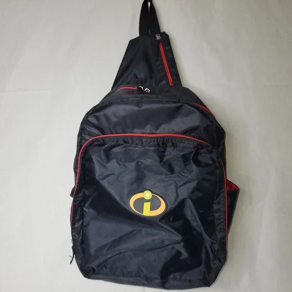 Mr Incredible Sling Bag‎ Backpack Black/Red Incredibles Disney Pixar