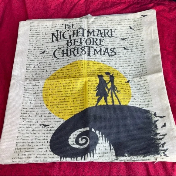 The Nightmare Before Christmas Throw Pillow Cover‎ Set (4)  17x17