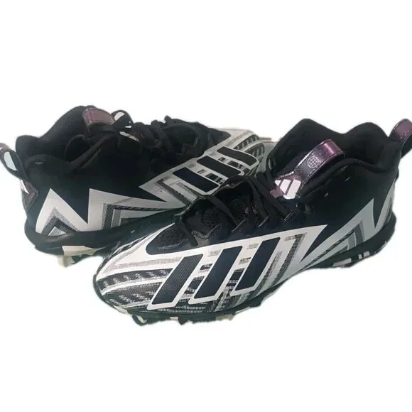Adidas Freak Spark Black White Athletic Football Soccor Cleats Men's Size 9