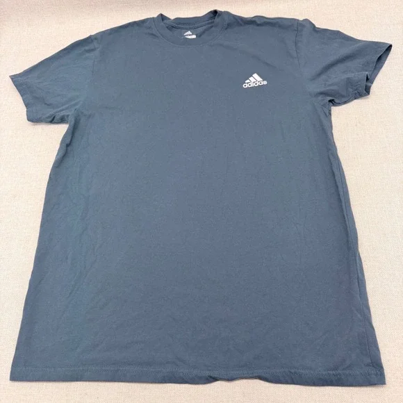 Adidas Golf‎ Mens Medium Navy Blue Short Sleeve Performance T-Shirt Logo Tee