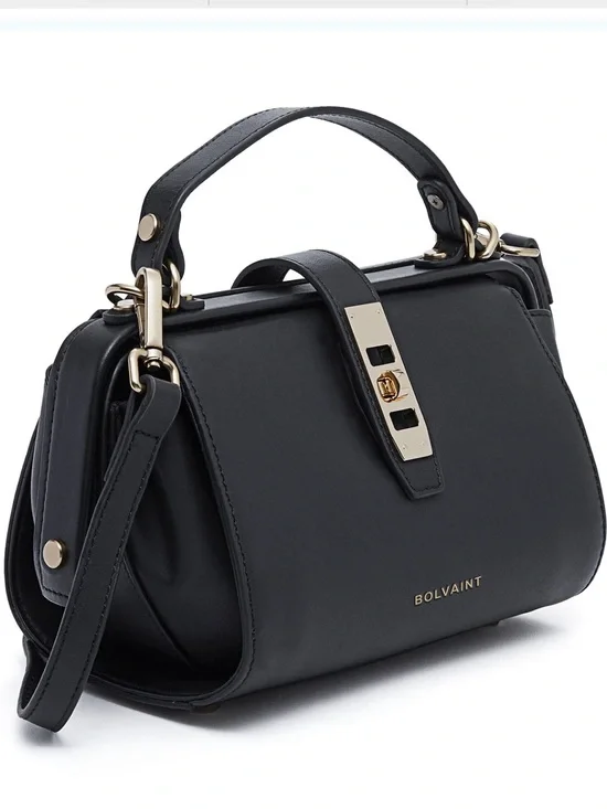 ❤️ BOLVAINT  ELOISE NOIR CLASPED BAG