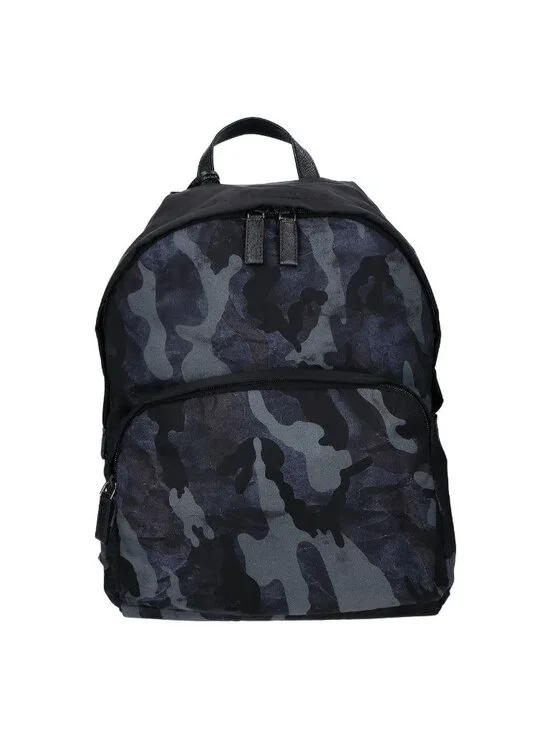 Prada Nylon Camouflage Triangle Plate Backpack