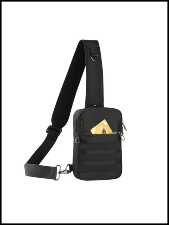 Tactical Sling Bag Crossbody RFID Locking Anti-Theft Water-Resistant Travel
