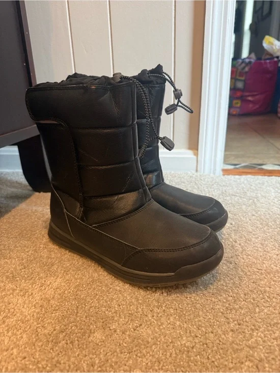 🛍️Kids Black Winter Snow Boots