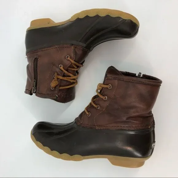 SPERRY Saltwater Duck Boots Dark Brown‎