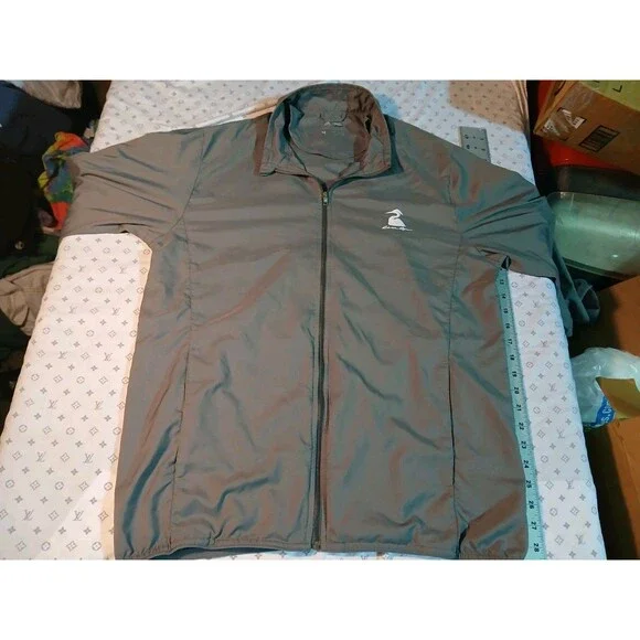 Adidas Own The Run Jacket Mens Size Medium Reflective Running Silver Lightweight