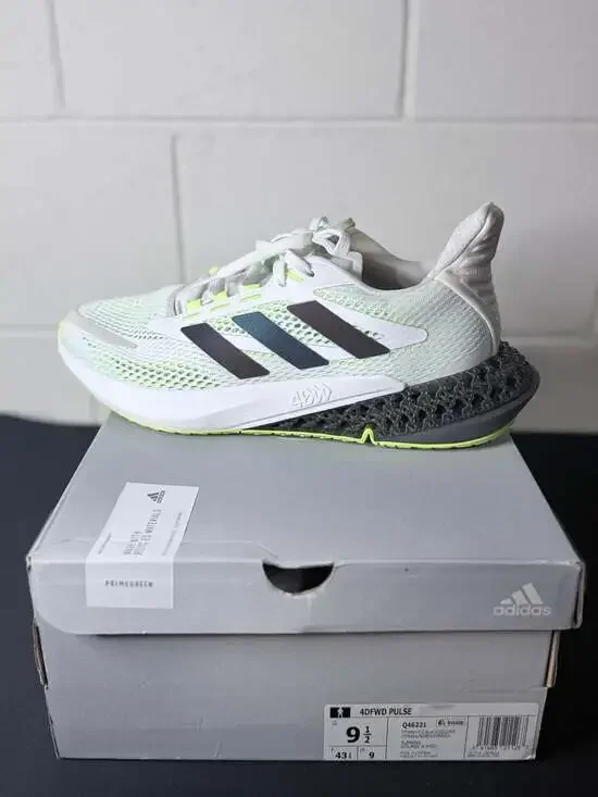 Adidas 4DFWD Pulse Cloud White/Core Black/Signal Green Running Shoes Q46221