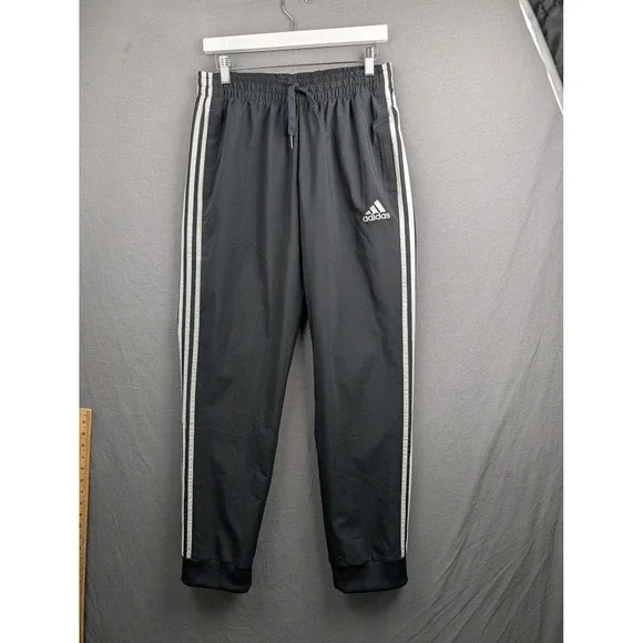 Adidas Mens Primegreen 3-Stripe Woven Track Pants Black  Size M‎