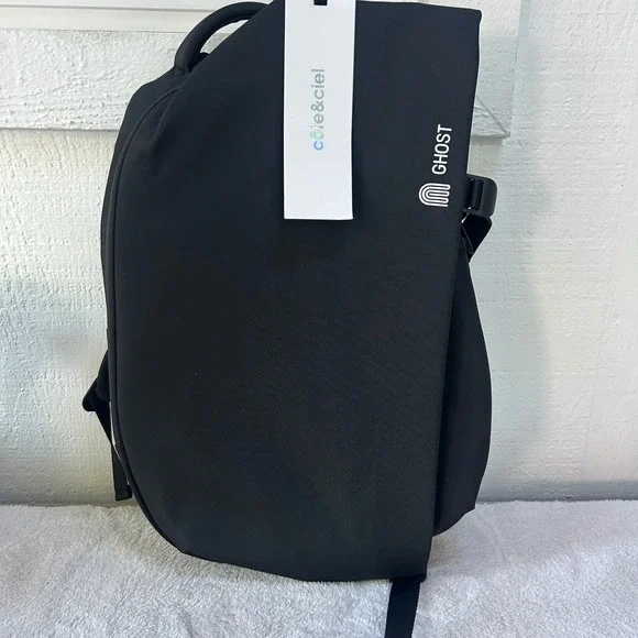 Cote&Ciel Isar Small Ecoyarn Backpack Black 13 Inch Laptop Bag 28470 NWT