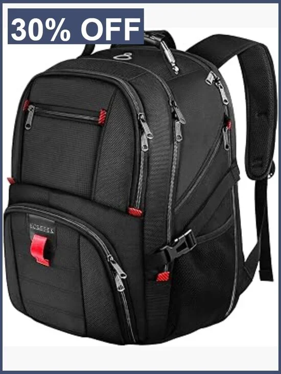 Water Resistant Laptop Backpack, TSA Friendly Carry On for Men