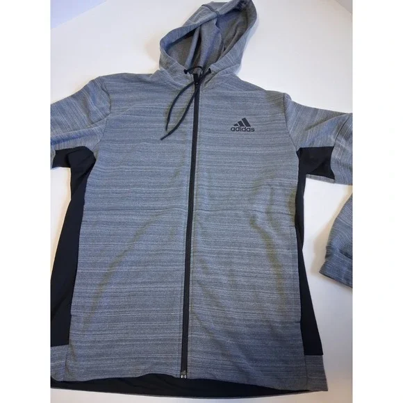 Adidas Jacket Men's Medium Long Sleeve gray