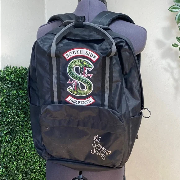 Jughead Jones Black South Side Serpents Backpack