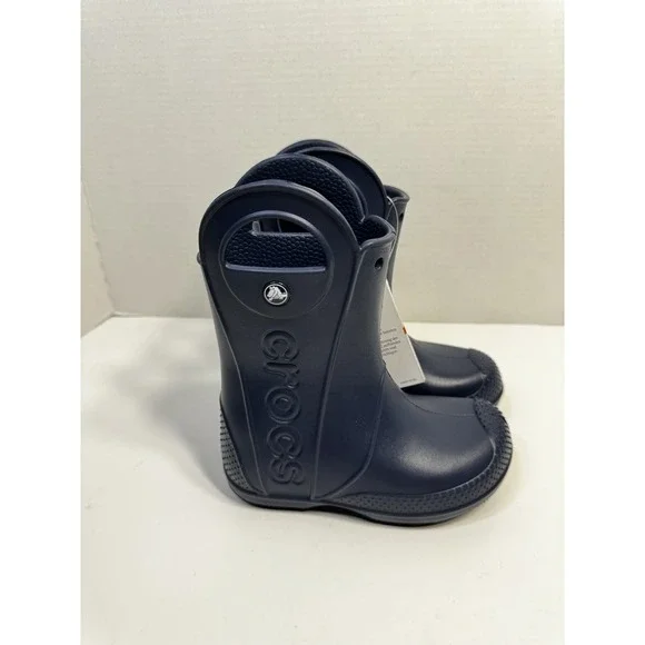 Crocs Kids Handle It Rain Boots – Waterproof, Large Handles, Reflective Heel‎