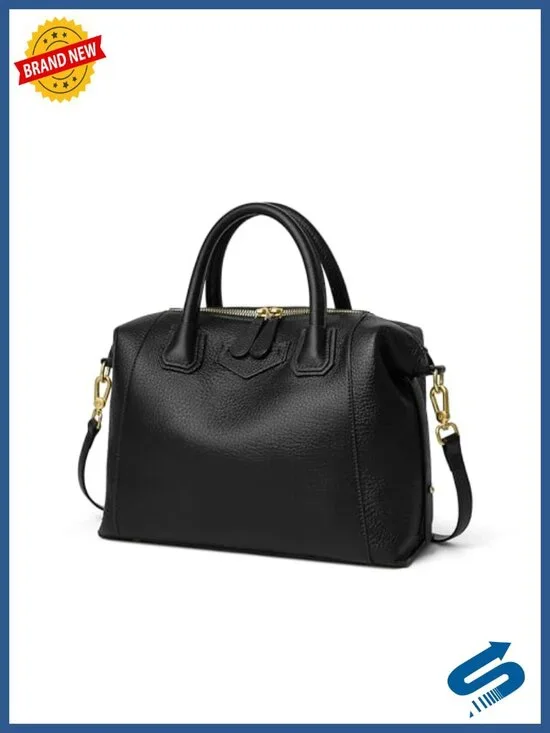 Genuine Leather Satchel Purse Top Handle Tote Bag Crossbody