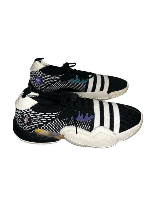 adidas Trae Young 2 Mid Flowers Black Athletic Basketball Sneakers Size 16