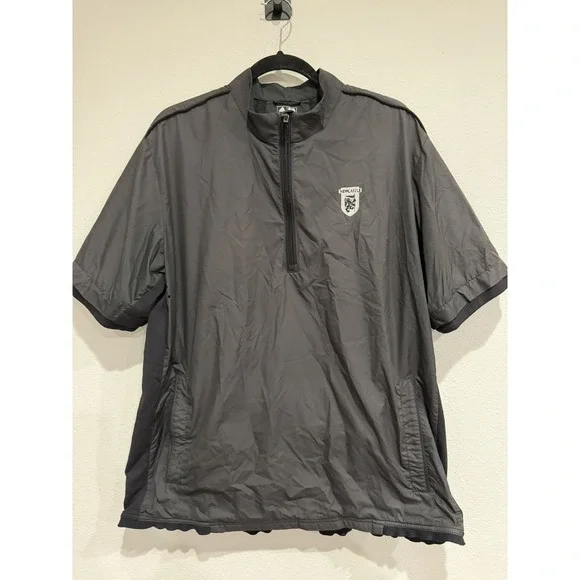 Newcastle‎ Adidas Golf Mens Climaproof Short Sleeve Quarter Zip Size Large
