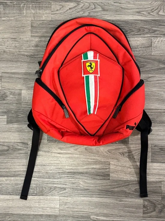 Puma Ferrari Scuderia Ferrari fanwear backpack, as is