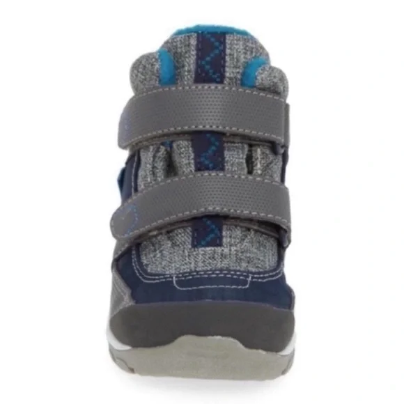 See Kai Run Atlas II Waterproof Insulated Snow Boots Navy Gray Winter Toddler 4