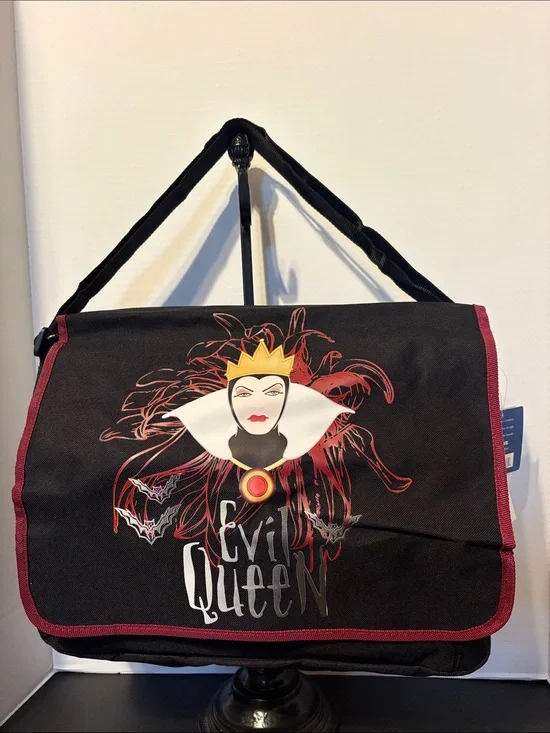 Disney Evil Queen Black & Burgundy Satchel