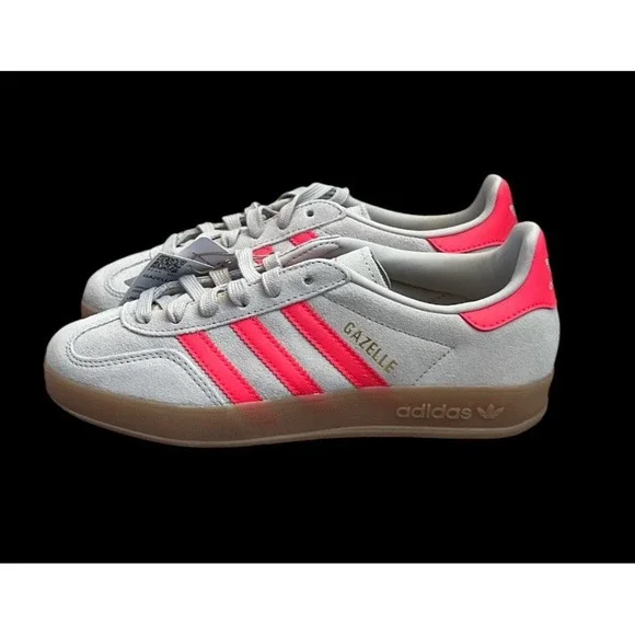 Size 4.5 - Adidas Gazelle Indoor‎ Beige Lucid Red