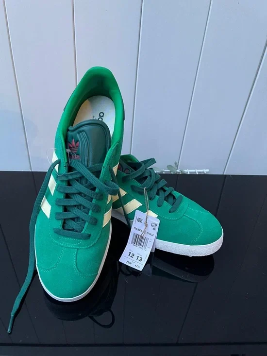 adidas Gazelle Spikeless Golf Collegiate Green Size 12 Men's Shoes NIB