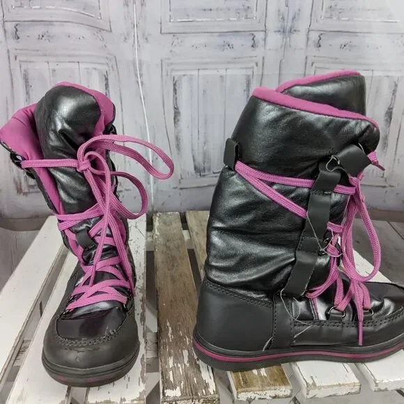 youth boot shoes warm winter totes‎ 13 girl snow pi