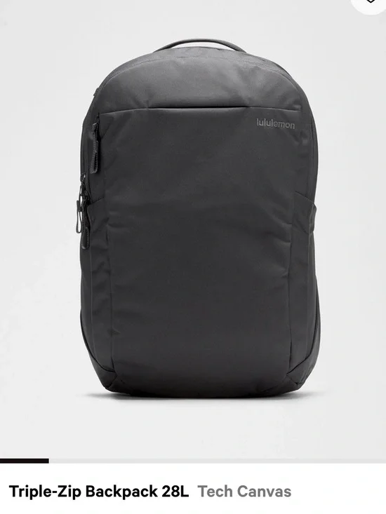 lululemon athletica Triple-Zip Backpack in Black/Graphite