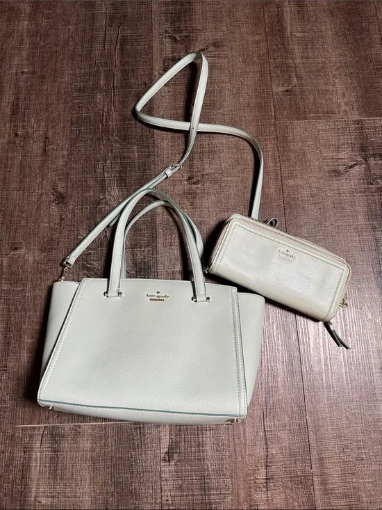 Kate Spade Patterson Drive satchel w/ matching wallet