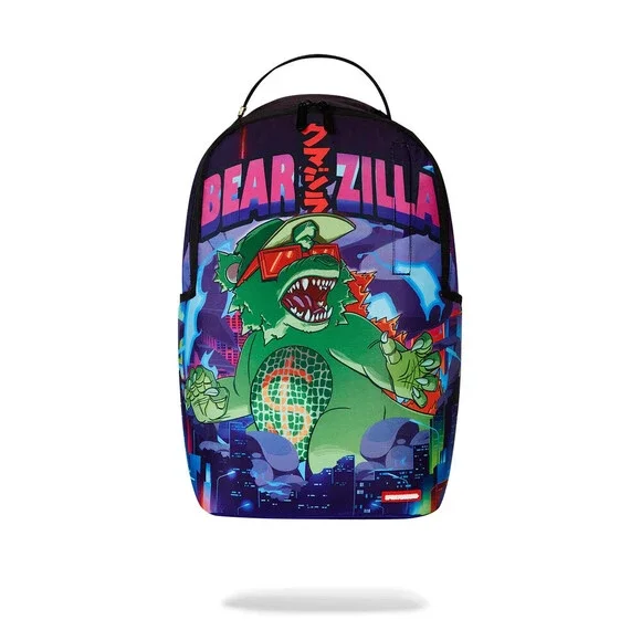Sprayground Bearzilla DLXR B7540 Backpack Unisex Large Multi Laptop Sleeve GBS80