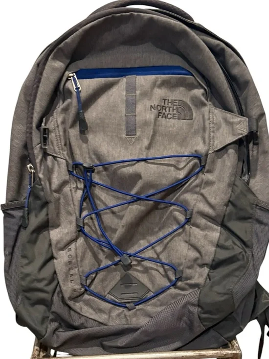 The North Face - Borealis Backpack with blue bungee cords.