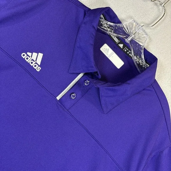 adidas Polo Shirt Men Purple ClimaCool Size‎ XL Golf Outdoor
