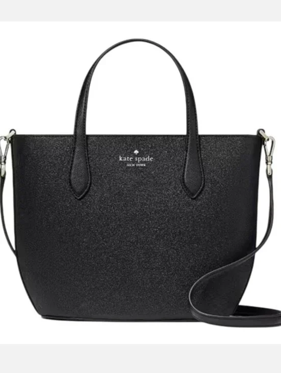 Kate Spade Black Glimmer Satchel EUC