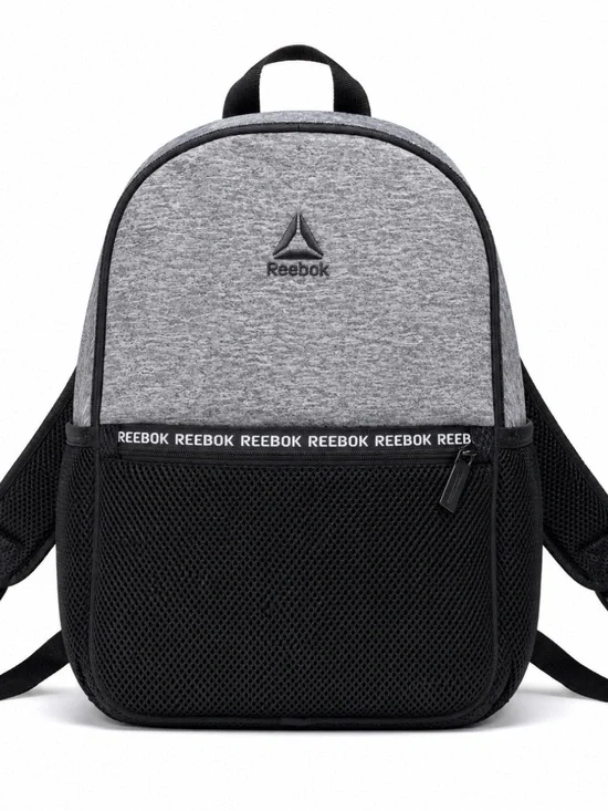 Reebok Gray and Black Mesh Front unisex mini Backpack excellent condition gym