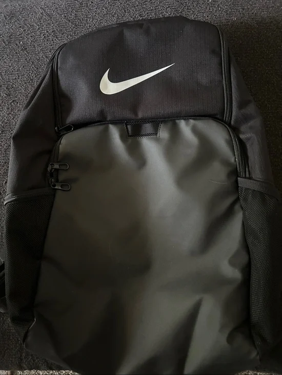Nike Black Backpack with White Swoosh