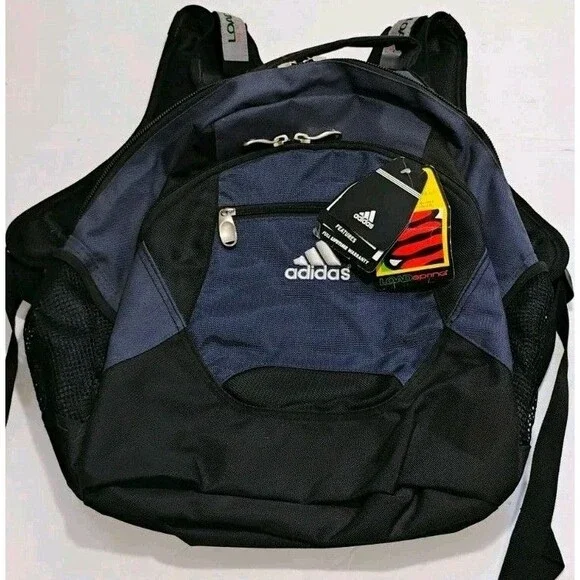 NEW ADIDAS Load Spring BACKPACK Navy Blue Black Laptop School Travel NWD