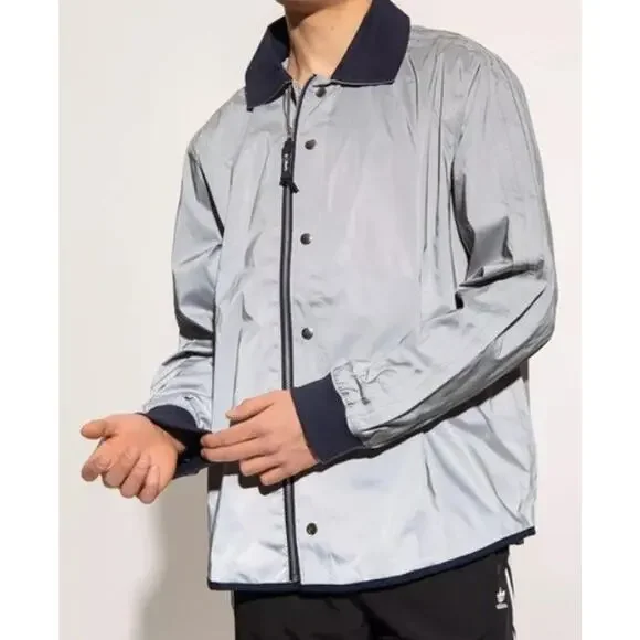 Adidas x Blondey Skateboarding Jacket Reflective 3M Sliver Men's GS9265 Large