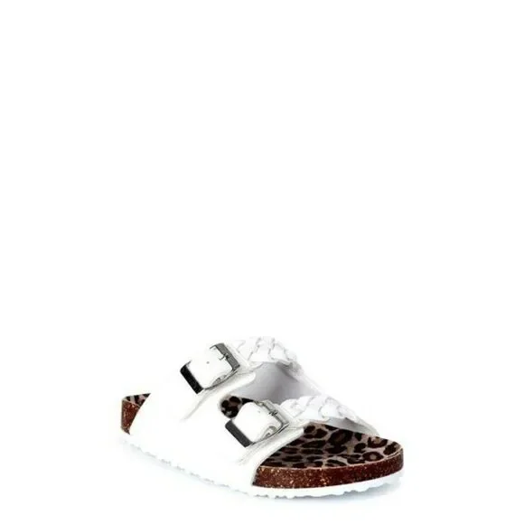 Girls Braided Footbed Sandals (12C)