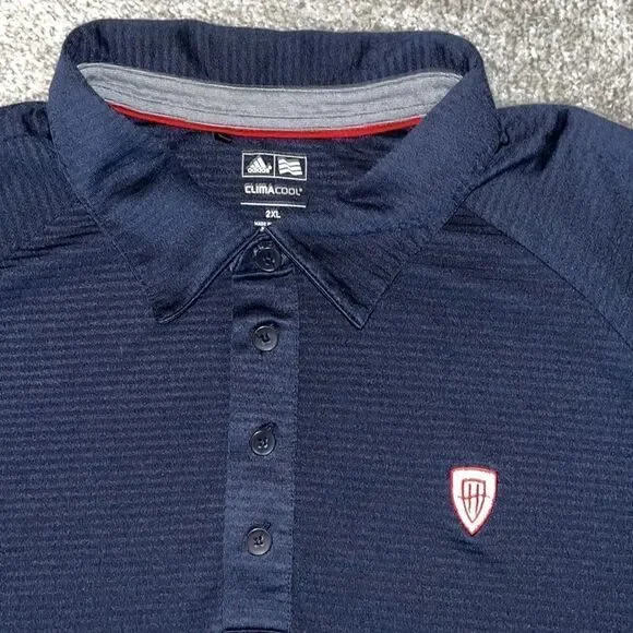 Blue Pointed Hasentree Raleigh NC adidas climacool Performance Golf Polo 2XL