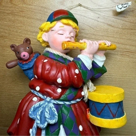 Vintage Department 56 Fletcher Playing the Flute Christmas Figurine