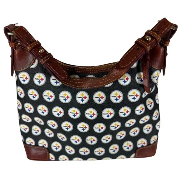Dooney & Bourke Pittsburgh Steelers NFL Football Shoulder Hobo Bag Purse