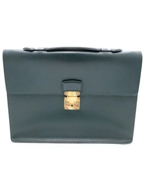 Louis Vuitton Taiga Clado Epi Sea Leather Handbag Briefcase Green