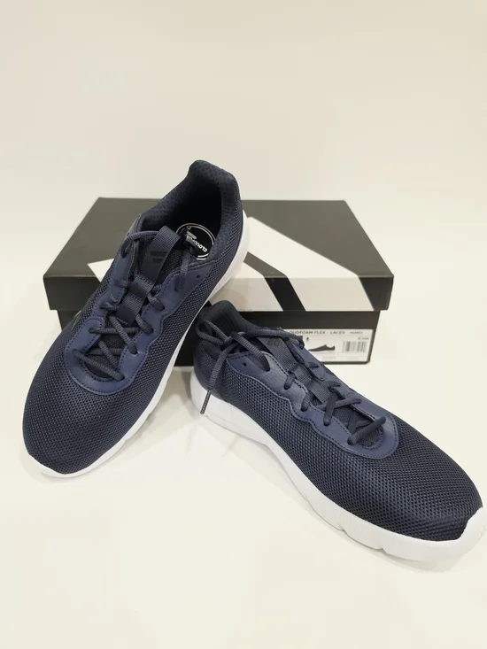 Adidas Men's Cloudfoan Flex Navy Mesh Athletic Sneakers US Mens 9