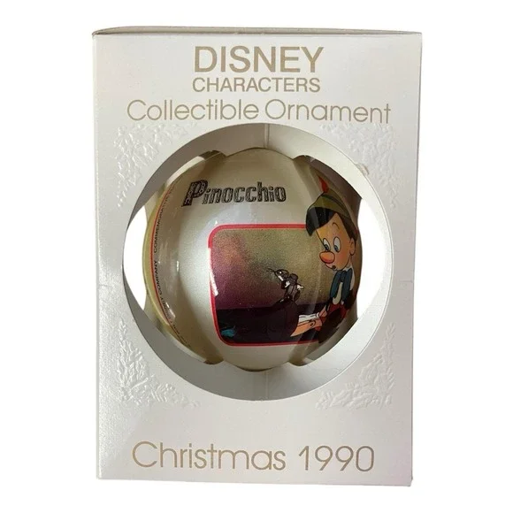 Schmid Pinocchio 50th Anniversary 1940-1990‎ Christmas Ornament