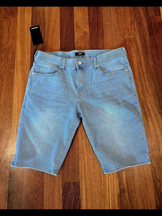 True Religion Light Blue Denim Jean Shorts