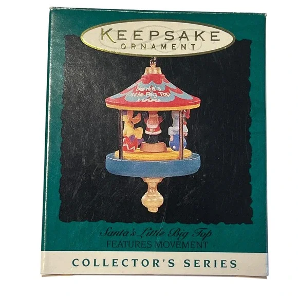 Hallmark Keepsake 1996 Santas Little‎ Big Top Ornament Ken Crow Circus Movement